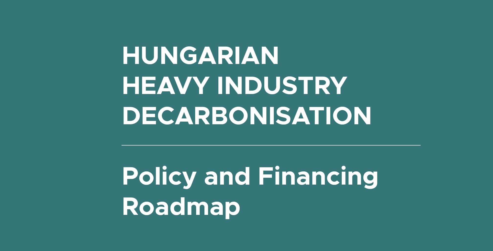 Hungarian heavy industry decarbonisation